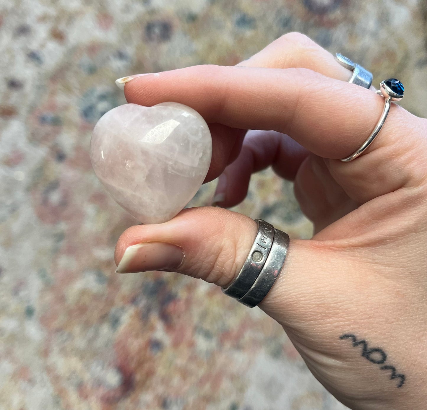 Rose Quartz Heart