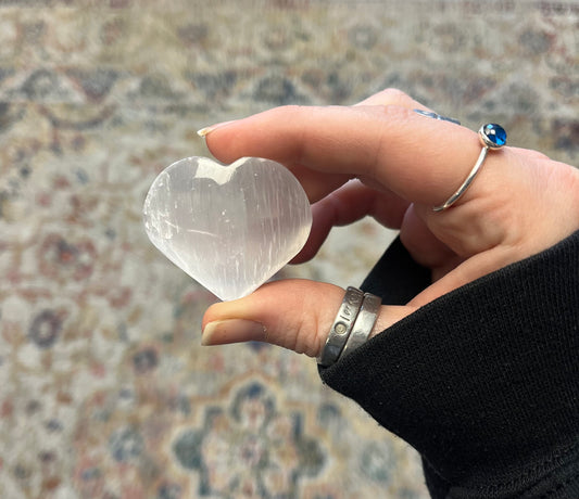 Selenite Heart