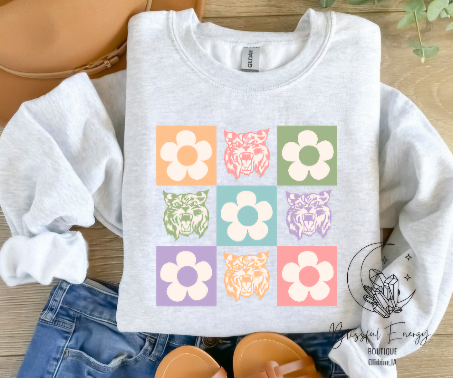 Checkered Floral Wildcats