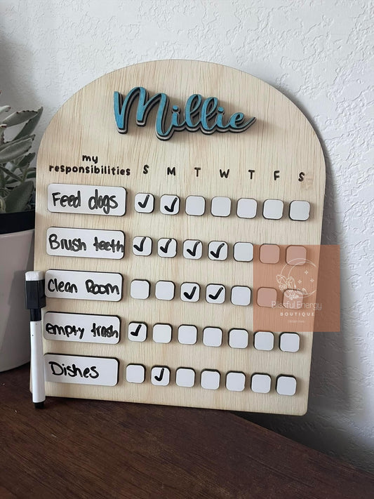 Customized Chore Chart