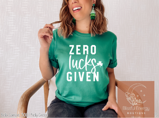 Zero Lucks Given