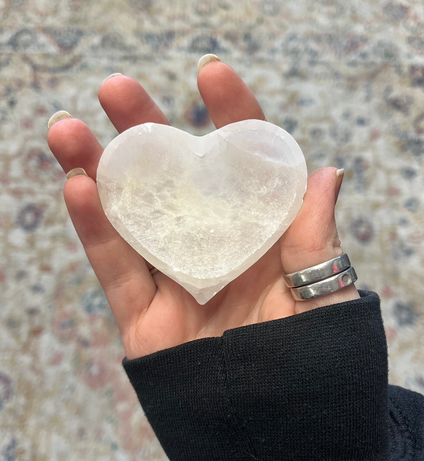 Selenite Heart Bowl