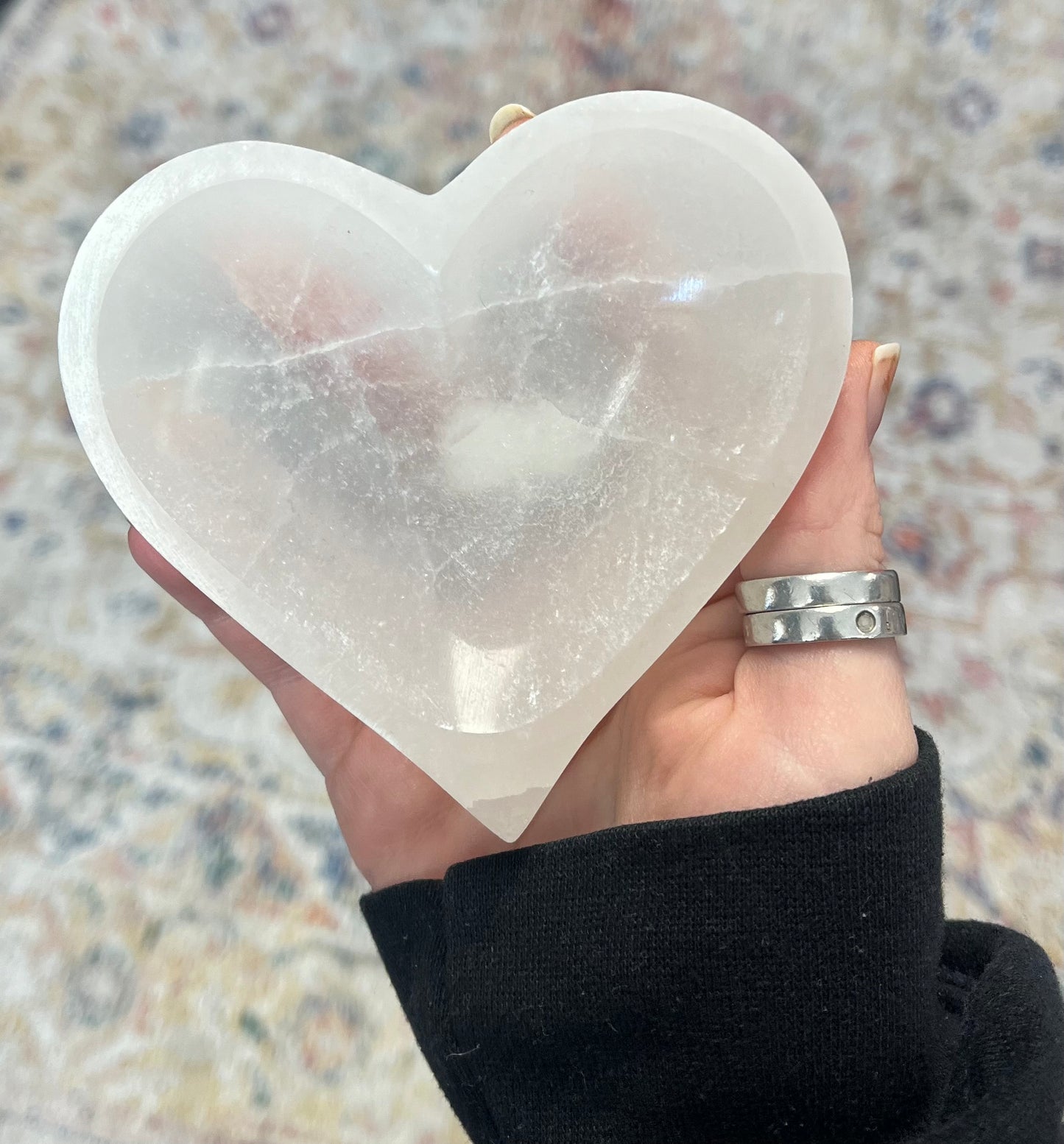 Selenite Heart Bowl