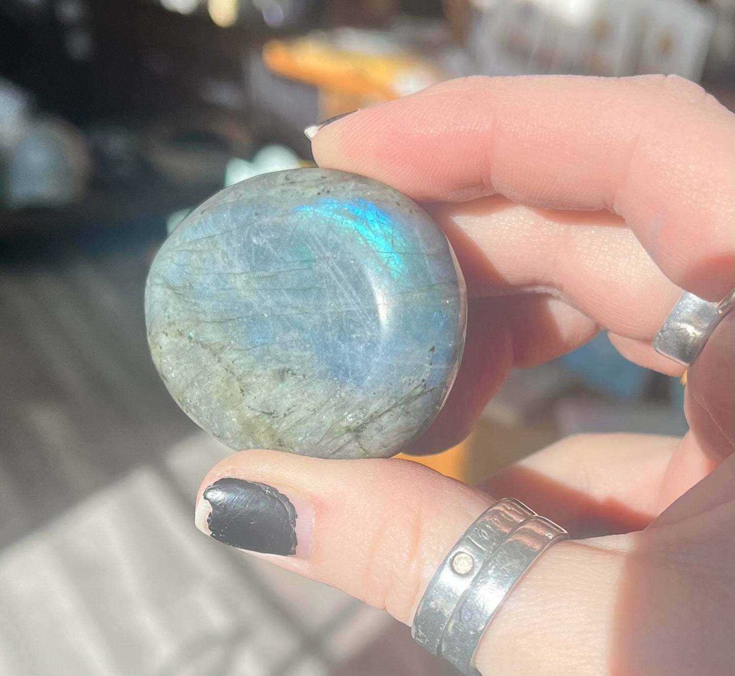 Labradorite Palm Stone