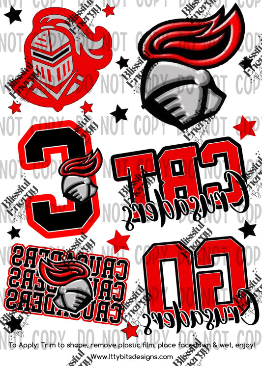 Crusaders Tattoo Sheet