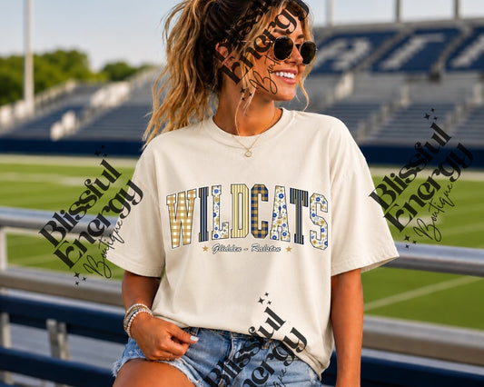 Wildcats Floral & Plaid