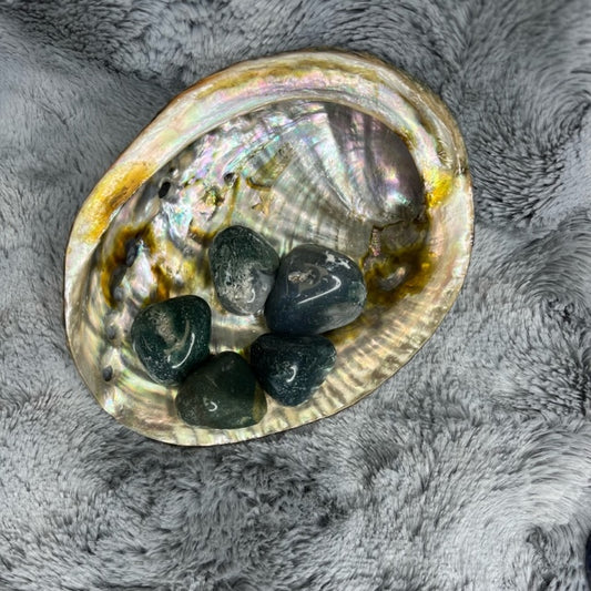 Moss Agate Tumble